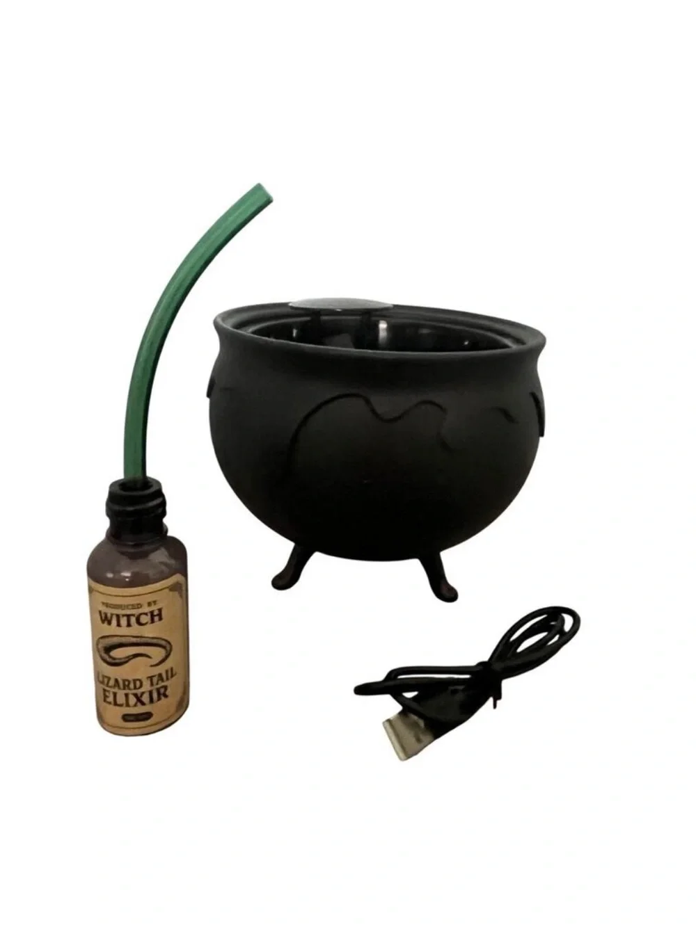 Halloween Green Cauldron Party Fog Machine, Light Up Cauldron Fog Mister